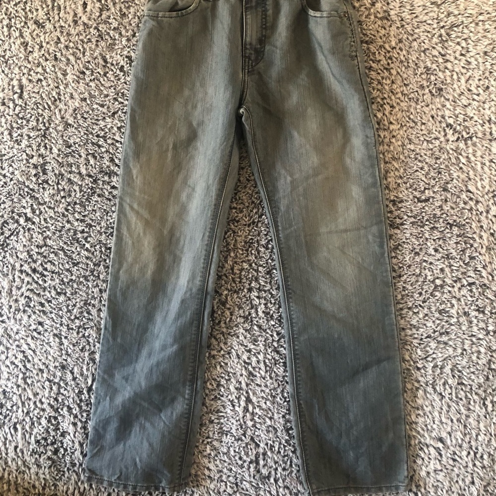 2016 LEVI'S DENIZEN* 218 SLIM STRAIGHT JEANS YOUTH sz14R - Picture 6 of 7
